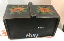 Vintage Basket Chinese Wedding Rice Basket Hand Painted Asian Box with handle