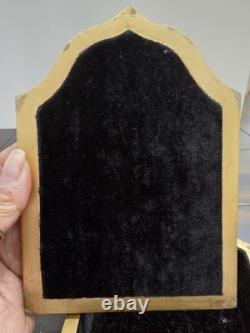 Vintage Batmitzvah Trinket Box Keepsake Floral Velvet Lining