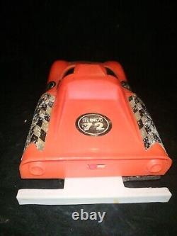 Vintage Battery Operated Formula Geinco's Racer No 72 Plastic Toy Car Box 1960