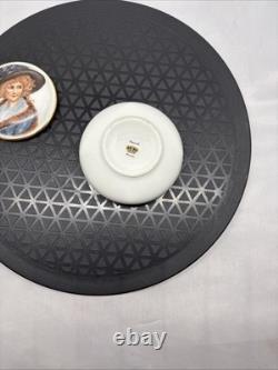 Vintage Bavaria Germany 22 KT Gold Plated Hand Painted Portrait Trinket Box
