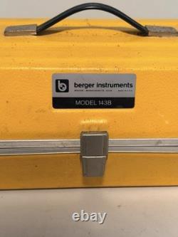 Vintage Berger Instruments Model 143B In Box With Papers Pristine Condition