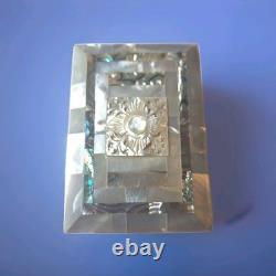 Vintage Bethlehem Eretz Israel Mother of Pearl & Abalone Carved Trinket Box