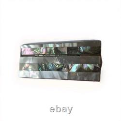 Vintage Bethlehem Eretz Israel Mother of Pearl & Abalone Carved Trinket Box
