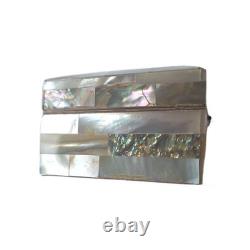Vintage Bethlehem Eretz Israel Mother of Pearl & Abalone Carved Trinket Box