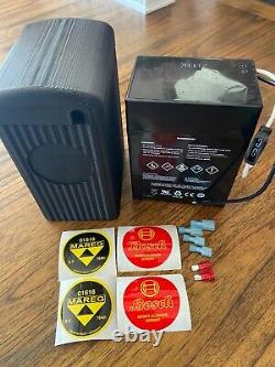 Vintage Bmw Large Size /2 Plastic Battery Box+6v 12 Amp Agm Battery Read