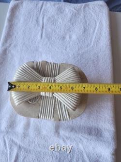 Vintage Boho tessellated stone and reed decorative box with a bow