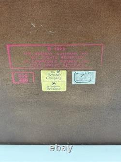 Vintage Bombay Company Mahogany Inlaid Storage Jewelry/ Letter Box