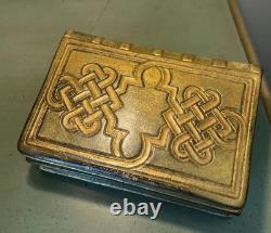 Vintage Borghese Ceramic Celtic Sculpted Book Trinket Box