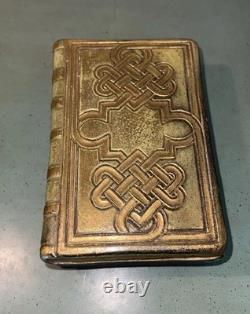 Vintage Borghese Ceramic Celtic Sculpted Book Trinket Box