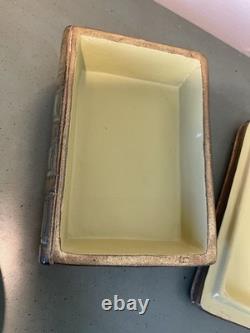 Vintage Borghese Ceramic Celtic Sculpted Book Trinket Box