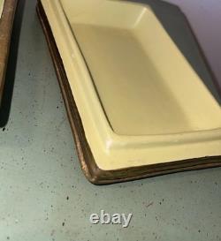 Vintage Borghese Ceramic Celtic Sculpted Book Trinket Box