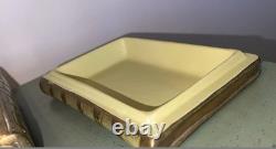 Vintage Borghese Ceramic Celtic Sculpted Book Trinket Box