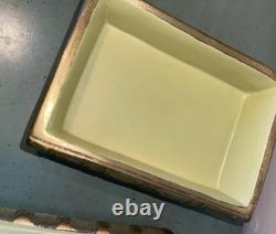 Vintage Borghese Ceramic Celtic Sculpted Book Trinket Box