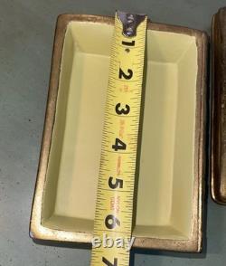 Vintage Borghese Ceramic Celtic Sculpted Book Trinket Box