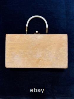 Vintage Box Bag Wooden Purse Eden Collins Of Texas 1963