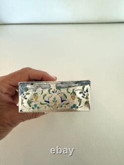 Vintage Box Hand Decorated With Enamel Decoration