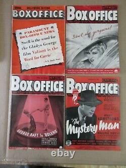 Vintage Box Office Midwest New England Central 1934-36 Lot of 10 Magazines 36