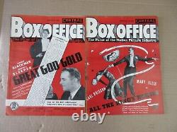 Vintage Box Office Midwest New England Central 1934-36 Lot of 10 Magazines 36