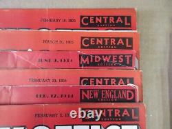 Vintage Box Office Midwest New England Central 1934-36 Lot of 10 Magazines 36