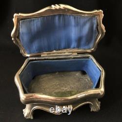 Vintage Box Trinket Box Italy Silver Jewelry Rare Collectuble