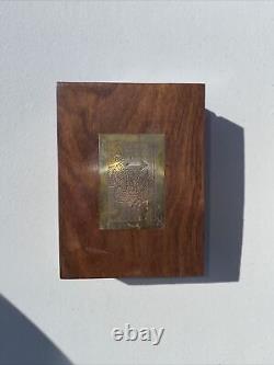 Vintage Brass And Wooden playing card Game Box