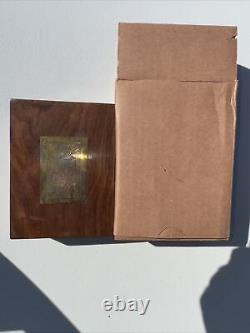 Vintage Brass And Wooden playing card Game Box