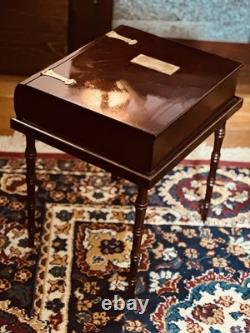 Vintage Brass Hinged Engravable Bombay Co/CherryTrinket/Memory Box/Sidetable