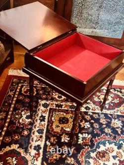 Vintage Brass Hinged Engravable Bombay Co/CherryTrinket/Memory Box/Sidetable