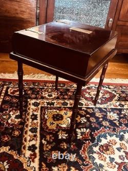 Vintage Brass Hinged Engravable Bombay Co/CherryTrinket/Memory Box/Sidetable