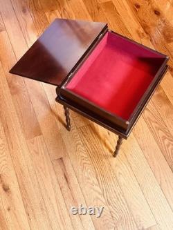 Vintage Brass Hinged Engravable Bombay Co/CherryTrinket/Memory Box/Sidetable