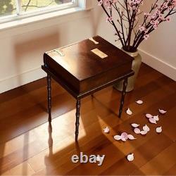 Vintage Brass Hinged Engravable Bombay Co/CherryTrinket/Memory Box/Sidetable