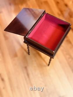 Vintage Brass Hinged Engravable Bombay Co/CherryTrinket/Memory Box/Sidetable