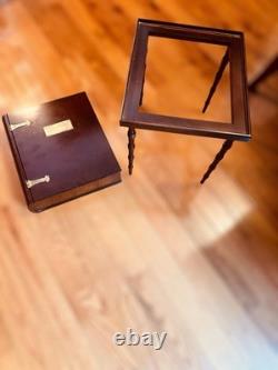 Vintage Brass Hinged Engravable Bombay Co/CherryTrinket/Memory Box/Sidetable