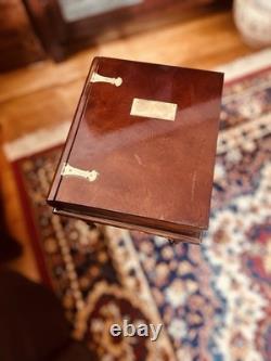 Vintage Brass Hinged Engravable Bombay Co/CherryTrinket/Memory Box/Sidetable