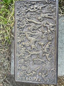 Vintage Brass Reposed Trinket Box Keep Sake