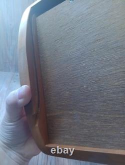 Vintage Bruce Erdman Circa 1980 Cherry Wood Tambour Jewelery Box