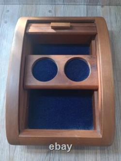 Vintage Bruce Erdman Circa 1980 Cherry Wood Tambour Jewelery Box