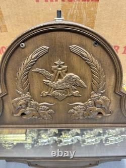 Vintage Budweiser Beer Clydesdale Spectacular Lighted Sign And Clock With Box