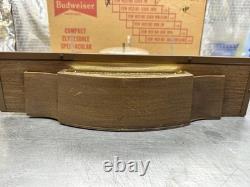 Vintage Budweiser Beer Clydesdale Spectacular Lighted Sign And Clock With Box