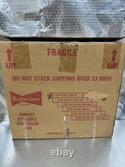 Vintage Budweiser Beer Clydesdale Spectacular Lighted Sign And Clock With Box