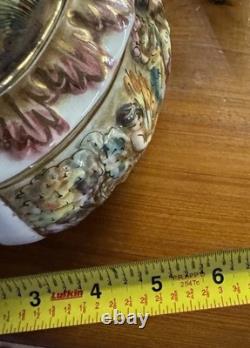 Vintage CAPODIMONTE Italy Cherubs Trinket Box