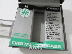 Vintage CASIO CPW-100 1031 IN ORIGINAL BOX PATHFINDER DIGITAL COMPASS RARE