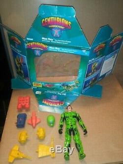 Vintage CENTURIONS MAX RAY Action Figure 100% COMPLETE (Kenner 1986) Rare Box