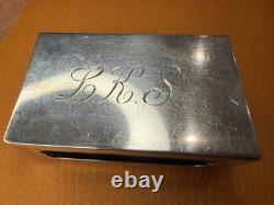 Vintage Cartier Sterling Silver Matchbox Holder 28 grams with Carnelian Gemstone