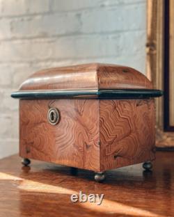 Vintage Castillian Imports faux burlwood box