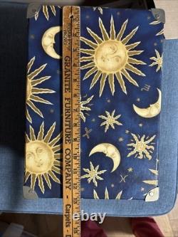 Vintage Celestial Sun Moon Stars Storage Trunk Whimsigoth Y2K TriCoastal