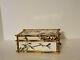 Vintage Ceramic Large Asian Trinket Box Birds (swallows) And Bamboo Design