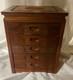 Vintage Chinese Carved 5-drawer Rosewood Jewelry Chest Handmade Gorgeous