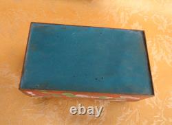 Vintage Chinese Enamel Cloisonne Box Red With Chrysanthemums 6 Long Ca 1950-70s