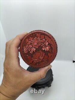 Vintage Chinese Handmade Red Box